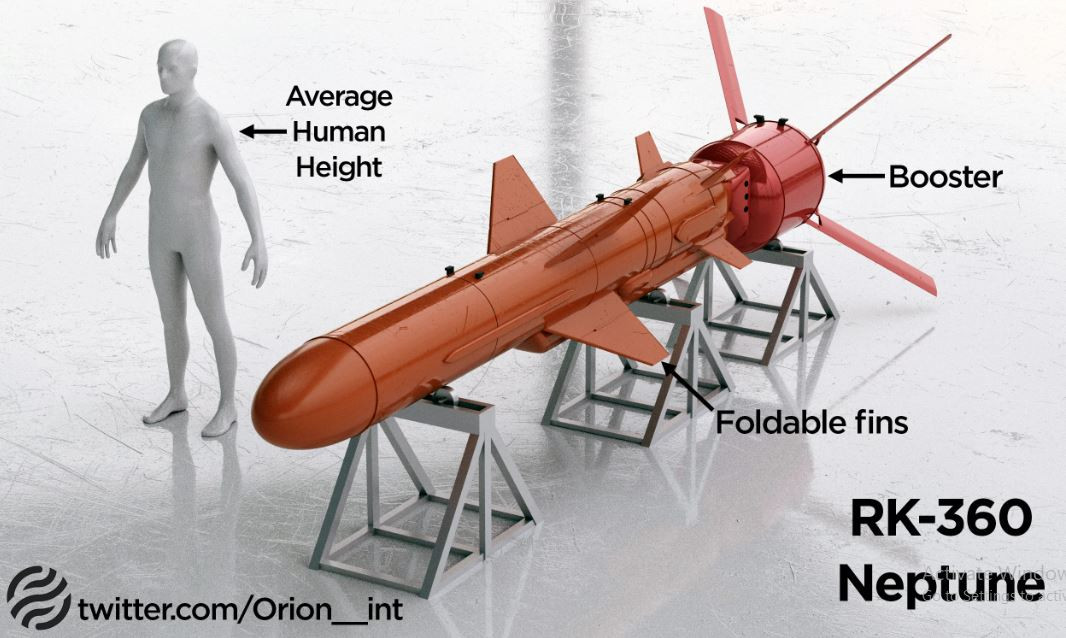 Có thể các kỹ sư Ukraine đã sửa đổi hệ thống dẫn đường và tìm kiếm mục tiêu của tên lửa Neptune ở phần mũi, vì tên lửa chống hạm thường chỉ trang bị đầu dò hồng ngoại (IR) và đầu dò vô tuyến (RF); nhưng đầu dò này sẽ có ít tác dụng với các mục tiêu mặt đất. 