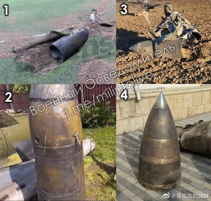 Tuy nhiên, một số chuyên gia chỉ ra rằng, đầu đạn của tên lửa Dagger nặng 500 kg, thể tích không quá lớn. Bức ảnh này là ảnh chụp đầu đạn còn sót lại tại hiện trường vụ tên lửa Dagger rơi vừa qua, có thể thấy hình dáng rất giống với xác đầu đạn mà Quân đội Ukraine công bố. Nguồn: NetEase Military