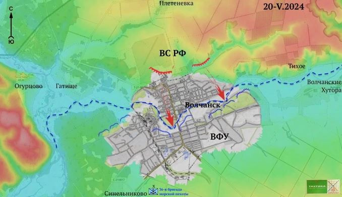 Hiện Nga đang nắm thế chủ động, và họ vẫn còn một vài con bài trong tay, chẳng hạn như mở mặt trận ở hướng Sumy, thì Ukraine sẽ không thể phân tán lực lượng phòng thủ thêm nữa, mà sẽ phải xé lực lượng từ Kharkov ra tăng cường. Như vậy, tuyến phòng thủ của Ukraine chắc chắn sẽ bị ảnh hưởng, khi họ tập trung vào thứ này thì sẽ đánh mất thứ khác. (Nguồn ảnh: cm.163, Kyiv Independent, Sputnik).