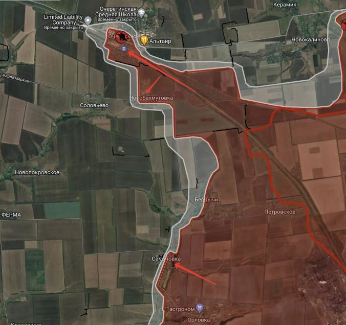 Trước bối cảnh đó, quân Nga đã táo bạo tổ chức mũi tiến công thọc sâu thẳng vào Ocheretine; kế hoạch mạo hiểm này diễn ra một cách hoàn hảo. Nhưng nguyên nhân thành công của quân Nga có sự “giúp sức” của Lữ đoàn bộ binh cơ giới 115 của Ukraine làm nhiệm vụ phòng ngự tại đây đã bỏ vị trí khi bị quân Nga bất ngờ tiến công.