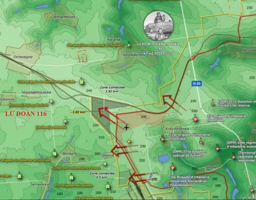 Sai lầm tiếp theo là để bảo vệ Khu công nghiệp, quân đội Ukraine đã điều Lữ đoàn 116 về thay Lữ đoàn 53, việc này đã tạo ra một lỗ hổng trên tuyến phòng ngự Stepove ở phía đông bắc, tạo cơ hội cho quân đội Nga đột phá chiến lược theo hướng này và đẩy nhanh cuộc bao vây thành phố Avdeevka. 