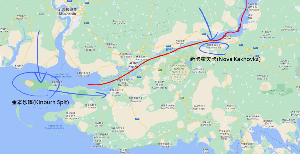 Vào lúc 4 giờ sáng ngày 14/11 (theo giờ địa phương), quân Nga với sự trợ giúp của một radar trinh sát di động ngoài khơi làng Pokrovsky, đã phát hiện một biệt đội Ukraine gồm ba xuồng cao tốc đang tiếp cận vào cảng Ochakov.