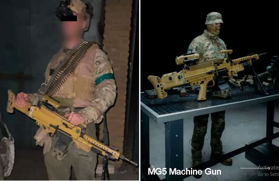 Với Quân đội Ukraine, ngoài súng máy RPK, lực lượng đặc biệt của họ còn sử dụng súng máy MG5 do Đức sản xuất. Vào ngày 28/3, Quân đội Ukraine đã công bố những bức ảnh mới trên mạng xã hội về lính Ukraine sử dụng súng máy MG5 Heckler &amp; Koch (thường được gọi là H&amp;K).