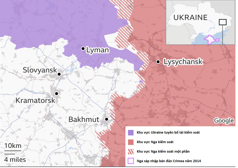 Trên mặt trận Bakhmut, khi lực lượng tiến công của Ukraine dần suy yếu thì lực lượng dự bị của quân Nga tại đây bắt đầu phản công. Hiện tại, Lữ đoàn bộ binh cơ giới 200 thuộc Tập đoàn quân 14 của Hạm đội phương Bắc, đã giữ vị trí được nửa năm, bắt đầu phản công về hướng Bodanivka với sự tăng viện của một trung đoàn thuộc Sư đoàn dù 98. 