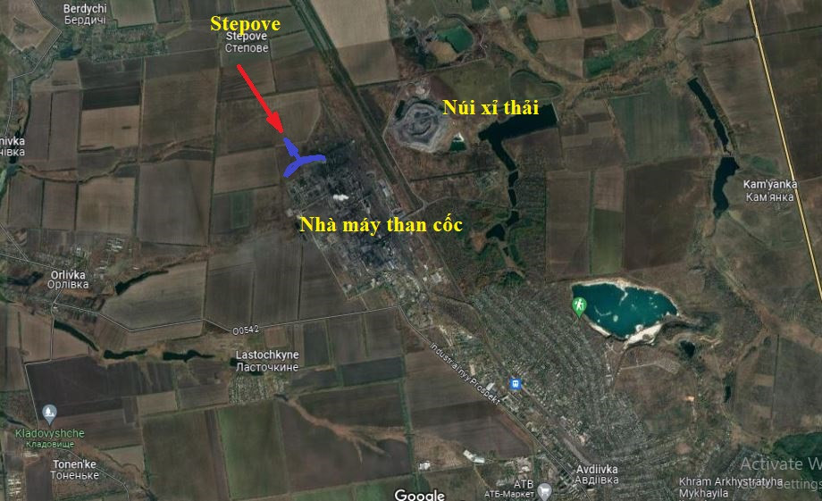 Thế trận phòng ngự ở hướng Nhà máy luyện cốc Avdiivka khiến Lữ đoàn 114 dân quân Donetsk thân Nga bị tổn thất nặng nề về vũ khí và quân số. Theo thống kê của OSINT, Lữ đoàn 114 mất ít nhất 54 xe tăng dọc theo toàn bộ tuyến đường sắt và gần núi xỉ thải; hơn 300 binh sĩ thiệt mạng ngay gần làng Stepovo. 