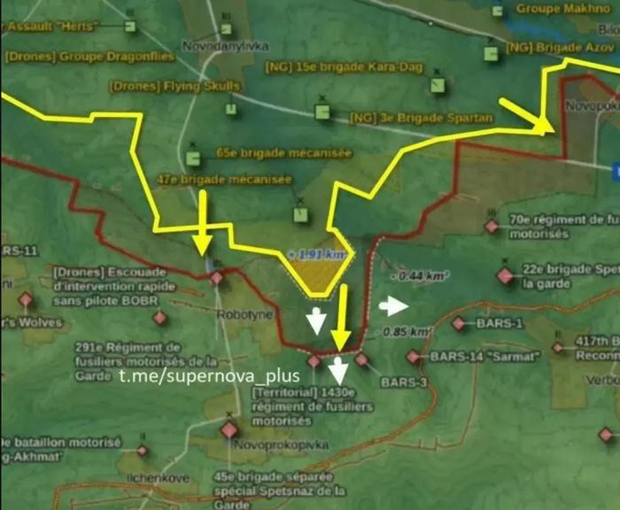Sau khi trả giá đắt, quân đội Ukraine cuối cùng đã tiến tới vị trí phòng thủ cốt lõi đầu tiên của tuyến Zaporozhye do quân đội Nga xây dựng, đó là tuyến phòng thủ chống thiết giáp Longya, nằm giữa Robodine và Verbov.
