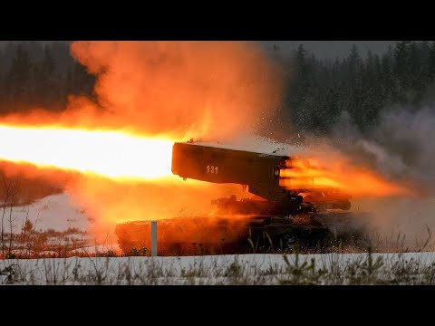 Các chuyên gia Nga cho biết, một tổ hợp TOS-1A với 24 quả đạn cỡ 220 mm, có khả năng gây sát thương trong khu vực rộng đến 40.000 m2, tương đương diện tích của 6 sân bóng gộp lại.