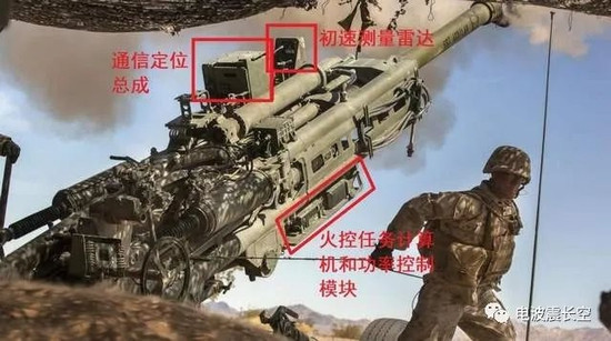 Cụm định vị và thông tin liên lạc của khẩu M777A2 bao gồm một bộ thu định vị vệ tinh GPS và máy thông tin băng thông rộng, có thể truyền nhận hình ảnh. Hệ thống có nhiệm vụ thu nhận thông tin tọa độ mục tiêu, từ các thiết bị trinh sát và phần tử bắn, do đài chỉ huy hỏa lực cấp tiểu đoàn, đại đội cung cấp.