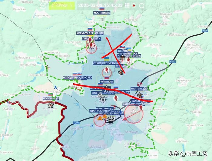 Ngay lập tức, RFAF đã tái chiếm các ngôi làng Malaya Loknya, Maloyalnya, Cherkasskoe Porechnoe và Kositsa ở phía bắc thị trấn Sudzha, trung tâm phòng thủ của AFU ở Kursk. Bước sang ngày 10/3, RFAF tiếp tục tổng tấn công, chiếm lại một loạt ngôi làng xung quanh Sudzha, báo hiệu sự sụp đổ liên hoàn của AFU ở khu vực Kursk.