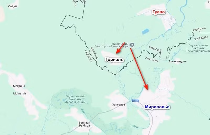 Trang Military Review cho biết, RFAF đã lên kế hoạch tiến vào khu vực Sumy ở phía đông, cụ thể là ở khu vực Miropolye, qua đó hình thành gọng kìm thứ hai để bao vây Sumy. Tuyến đầu tiên đã được hình thành ở phía tây, nơi RFAF đang đột phá tới Yunakovka.