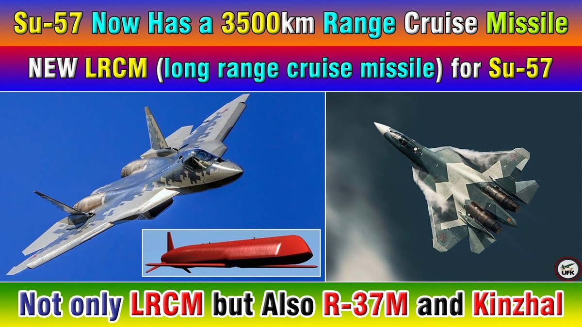 Vào ngày 1/11 vừa qua, hãng tin Nga Sputnik cho biết, Su-57 đã được trang bị tên lửa hành trình tầm xa (LRCM) hiện đại gắn trong thân máy bay. Tên lửa mới LRCM mới có kích thước nhỏ hơn so với các tên lửa đã được trang bị cho Su-57, nhưng tầm bắn tương đương với các loại tên lửa được sử dụng trên máy bay ném bom chiến lược Tu-95MS và Tu-160.