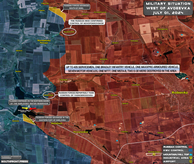 Trong những ngày qua, chiến trường Ukraine gần như ở trạng thái “đóng băng”, tuy nhiên những sự kiện gần đây một lần nữa trở thành tâm điểm chú ý các nhà phân tích quân sự, khi quân Nga đã tiến tới tuyến phòng thủ chính của Quân đội Ukraine ở khu vực Karlovka (Karlivka), nằm trên trục đường cao tốc M04 (E50), phía tây nam Avdiivka, đe dọa trực tiếp tuyến phòng thủ mới của Ukraine.