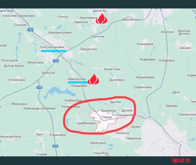 Bộ Quốc phòng Nga đưa tin, vào ngày 7/2, quân đội Nga (RFAF) đã giành quyền kiểm soát thành phố Toretsk (Nga gọi là Dzerzhinsk), nằm ở phía tây bắc tỉnh Donetsk, Miền Đông Ukraine. Trước đó trong nhiều năm, Toretsk là căn cứ để quân đội Ukraine (AFU), pháo kích vào Gorlovka, thành phố vệ tinh của Donetsk, nới được coi là “thủ đô” của nhà nước cộng hòa Donetsk tự xưng (DPR).