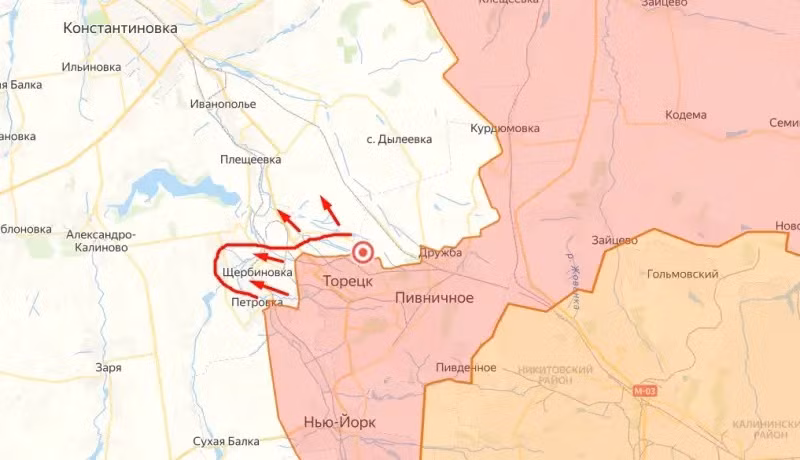 Để ngăn quân Nga hợp lực bao vây với Konstantinovka, AFU giờ chỉ trông chờ vào tuyến phòng thủ mới của họ, mới được xây dựng ở hồ chứa nước Kleban-Bykske Reservoir. Nhưng trong bối cảnh AFU đang thất bại ở các khu vực còn lại ở Donetsk, AFU có thể khó giữ Konstantinovka, khi thành phố này gặp quá nhiều bất lợi.