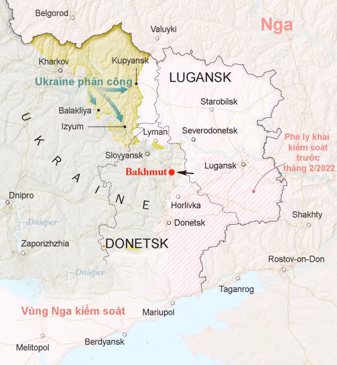 Ông Marochko tin rằng, Ukraine sẽ không dễ dàng từ bỏ Artemovsk (Bakhmut), bởi đây là đầu mối giao thông quan trọng để quân đội Ukraine đảm bảo tiếp tế ở Donbass, khi mạng lưới đường bộ và đường sắt đều đi qua đây.