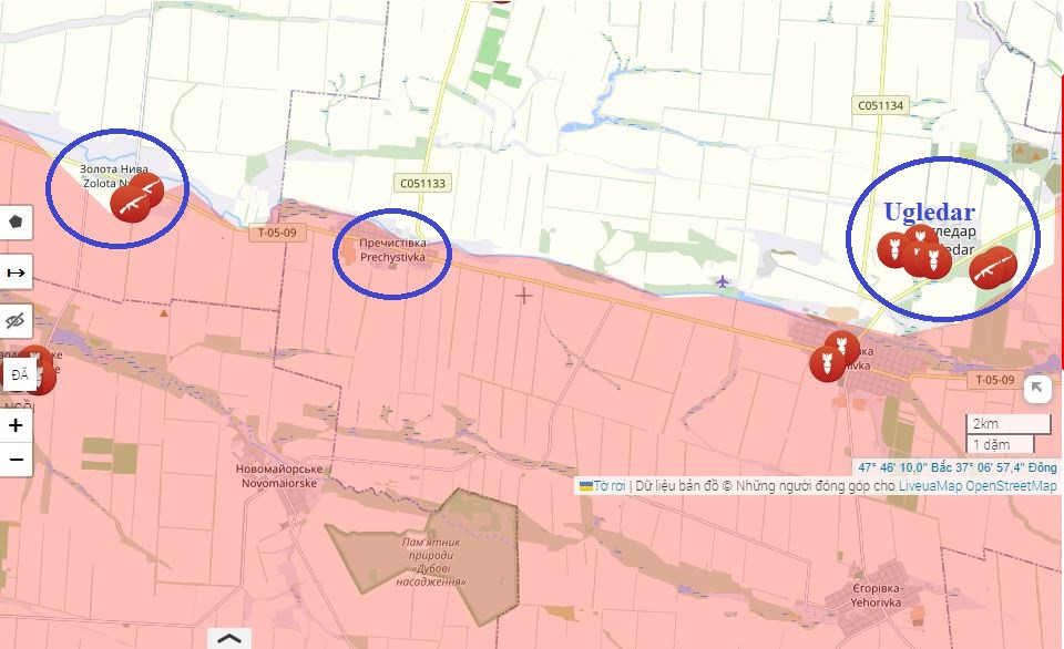 Có thể thấy trong những trận đánh ác liệt do Quân đội Nga tổ chức cách đây không lâu, quân Ukraine đã mất Prechistovka nhanh như thế nào. Theo các nhà phân tích, nếu quân Ukraine đánh mất quyền kiểm soát Ugledar trên đồng bằng nam Donetsk này, thì họ không có gì để bám víu. 