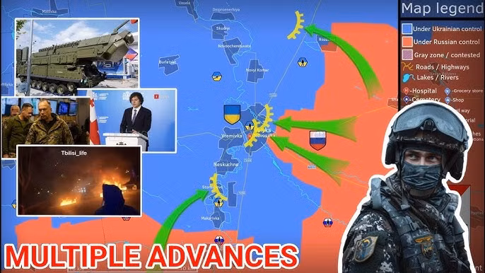 Trong trận chiến này, Quân đội Nga đã thể hiện phẩm chất chiến thuật xuất sắc của mình. Họ không chỉ thành thạo trong việc sử dụng các nguyên tắc chiến thuật khác nhau, mà còn thực hiện tốt việc điều khiển chiến trường và điều khiển máy bay chiến đấu. Ngược lại, sự thiếu sót của Quân đội Ukraine trong việc thực hiện chiến thuật và hỗ trợ hậu cần đã khiến họ phải trả giá đắt. (Nguồn ảnh: Topwar, Ukrinform, Sputnik, CNN). 