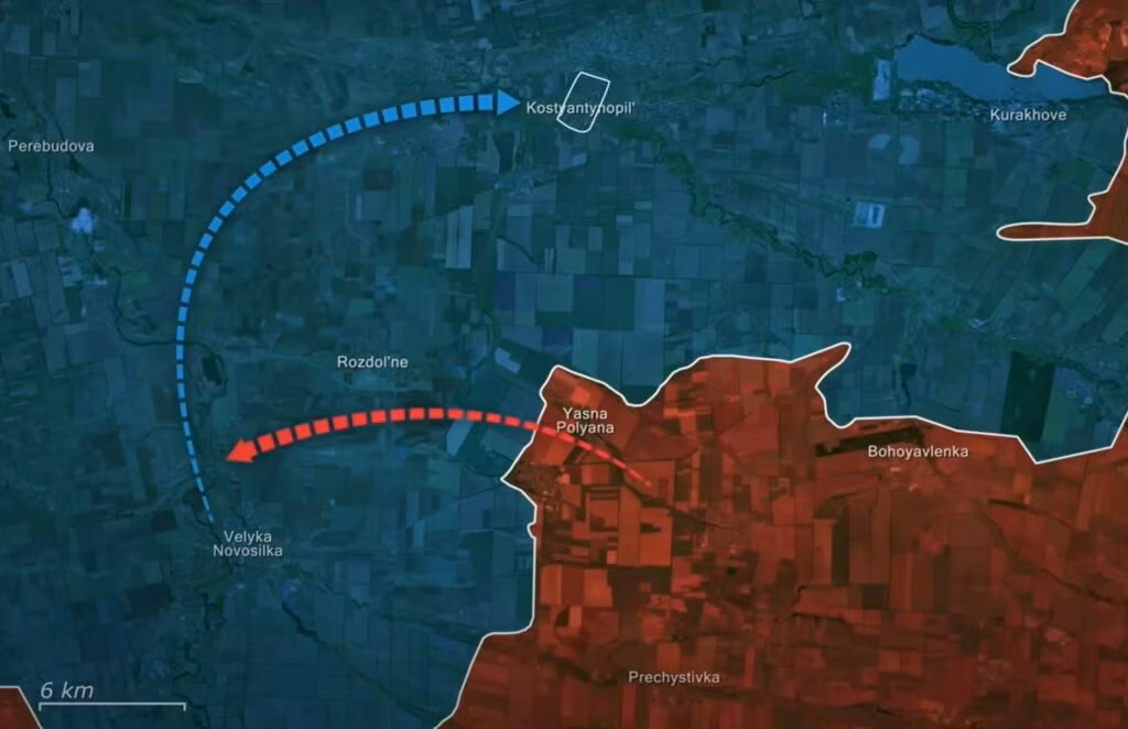 Khi Quân đội Ukraine tiến lên, họ không phát hiện được một số lượng lớn mìn do Quân đội Nga bố trí. Những kẻ giết người giấu mặt này đã khiến toàn bộ lực lượng tấn công phải chịu tổn thất nặng nề. Quân Ukraine tiến vào bãi mìn mà không biết là họ đang đối mặt với hiểm nguy.