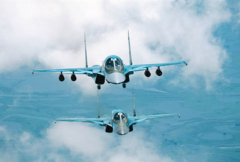 Ngay cả khi số máy bay tiêm kích bom Su-34 của Nga, không được hộ tống bởi các máy bay chiến đấu ưu thế trên không như Su-35, thì máy bay chiến đấu của Ukraine cũng không thể chống lại; dù chỉ là một số lượng nhỏ máy bay tiêm kích bom Su-34.