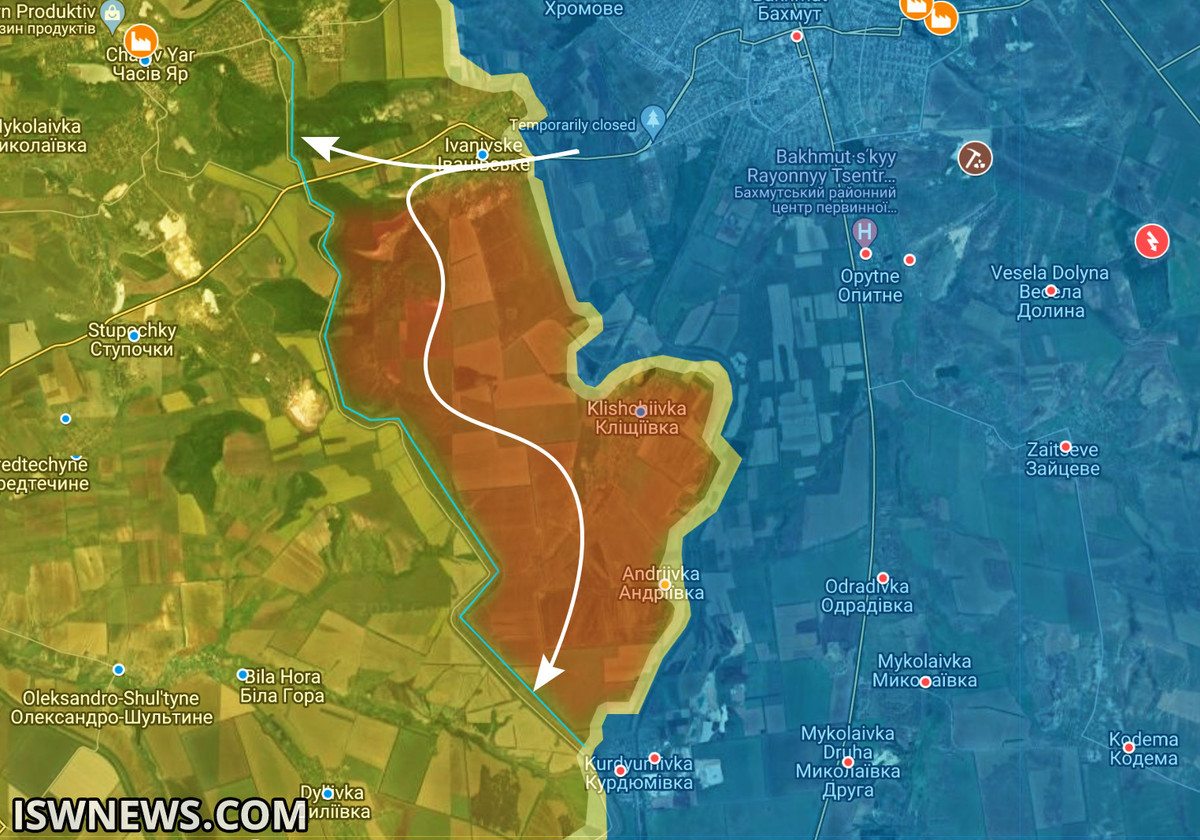 Chuyên gia Podolyaka cho rằng, nếu các đơn vị của Nga đột nhập vào khu dân cư ở ngoại ô thị trấn Chasov Yar, thì đây sẽ là nhân tố quan trọng, thuận lợi cho một cuộc tấn công toàn diện hơn nữa của quân Nga vào thị trấn.