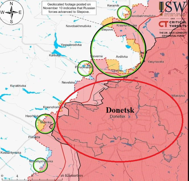Theo các chuyên gia quân sự, nếu Nga chiếm được Avdiivka, sẽ “mở toang cánh cổng” cho cuộc tấn công tiếp theo của Quân đội Nga. Đầu tiên là nối liền với Marinka ở phía nam và giành thêm vùng đệm có diện tích từ 10 đến 20km cho thành phố Donetsk, ngăn Ukraine không pháo kích vào thành phố này. 