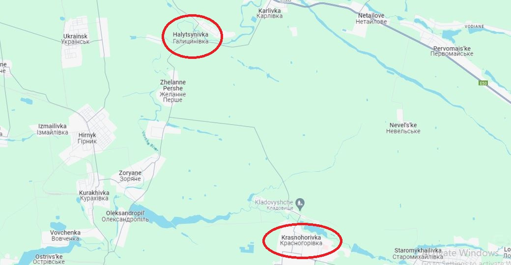 4. Chiến sự đáng chú ý nữa là ở phía bắc Krasnogorovka, quân Nga đã cắt đứt con đường làng Galitsinovka tới Krasnogorovka. Kết quả là, quân đồn trú Ukraine còn ở trong thị trấn Krasnogorovka đã bị cắt đứt nguồn tiếp tế.