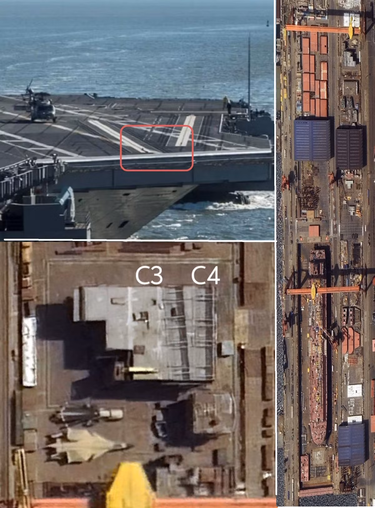 Hình ảnh vệ tinh và các thông tin gần đây cho thấy, con tàu đã xuất hiện tại xưởng đóng tàu Đại Liên, báo hiệu rằng Trung Quốc có thể đang đẩy nhanh chương trình tàu sân bay của mình với tốc độ nhanh hơn. Trong khi họ đang gấp rút hoàn thiện tàu sân bay thứ ba là Phúc Kiến (Type 003).