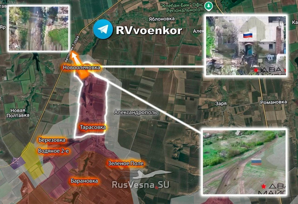 Lực lượng không quân chiến thuật của Nga hoạt động tích cực hơn, ngoài ra số lượng UAV FPV bằng cáp quang được sử dụng cũng tăng lên. Với những vũ khí này, quân Ukraine không có phương tiện nào để chống lại. Ngoài ra, UAV FPV của Nga còn kiểm soát một phần tuyến đường, vận chuyển hàng tiếp tế từ Kostiantynivka đến các đơn vị AFU ở tiền tuyến.