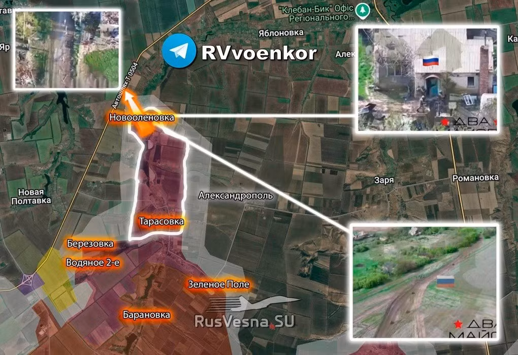 Lực lượng không quân chiến thuật của Nga hoạt động tích cực hơn, ngoài ra số lượng UAV FPV bằng cáp quang được sử dụng cũng tăng lên. Với những vũ khí này, quân Ukraine không có phương tiện nào để chống lại. Ngoài ra, UAV FPV của Nga còn kiểm soát một phần tuyến đường, vận chuyển hàng tiếp tế từ Kostiantynivka đến các đơn vị AFU ở tiền tuyến.