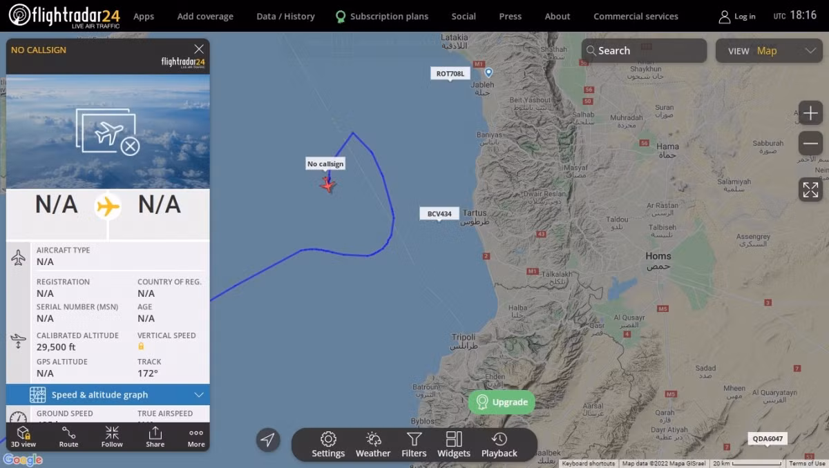 Một vài giờ trước, một máy bay tuần tra chống ngầm Boeing P-8A Poseidon của Hải quân Mỹ, cũng đang thực hiện nhiệm vụ dài ngày để tìm kiếm tàu ngầm diesel-điện của Nga ở trung tâm Địa Trung Hải.