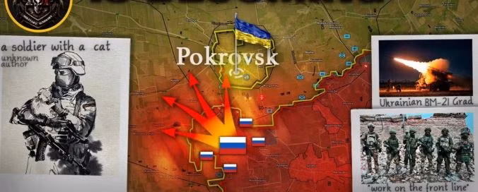 Trong cuộc phỏng vấn trước, trung đội trưởng của Lữ đoàn tấn công số 24 Aidar, có tên là Stanislav Bunyatov, nói rằng quân Nga đã đến rất gần thành phố Pokrovsk, "còn khoảng 5,5 km nữa là đến thành phố". Nhưng tới thời điểm hiện tại, RFAF chỉ còn cách thành phố 2 km. 