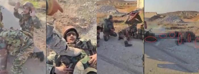 Vào ngày 1/12, quân nổi dậy Syria đã tàn sát tù binh chiến tranh, sau khi họ chiếm thành phố Aleppo. Có ít nhất sáu binh sĩ Chính phủ Syria đã bị hành quyết công khai sau khi đầu hàng. Phiến quân cũng sử dụng camera gắn trên người để ghi lại, khiến vụ án trở nên chắc chắn.