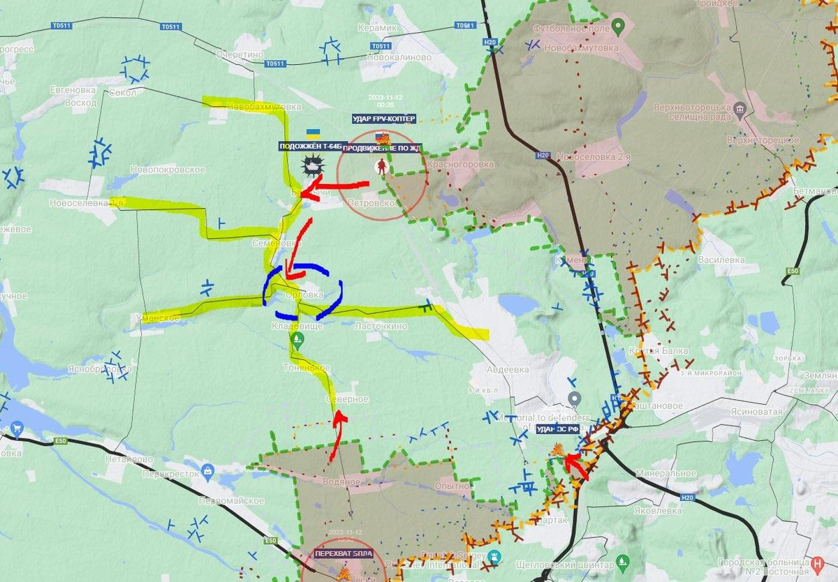 Sau khi quân Nga tràn ngập làng Stepovoye, nơi được coi là “yết hầu” của Avdeevka, phía Ukraine ngay lập tức điều lực lượng phản công, có sự yểm trợ hỏa lực của xe bọc thép Bradley, xe tăng Leopard và các phương tiện bọc thép khác.