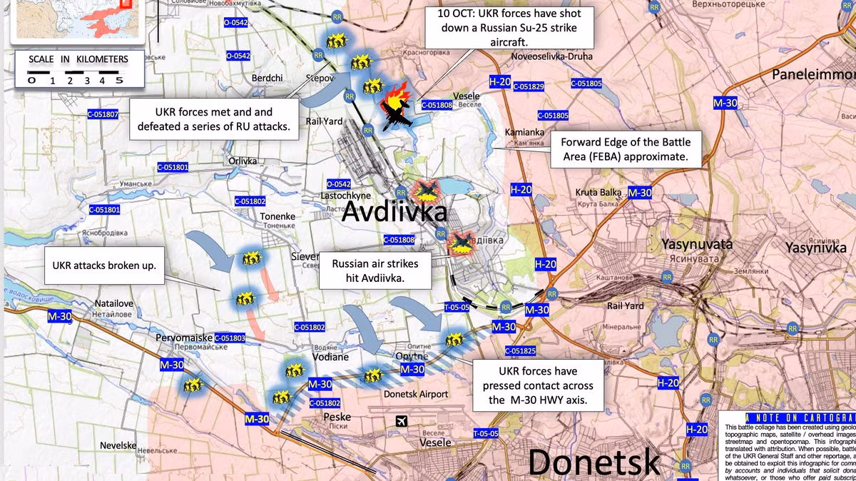 Theo đà tiến công hiện tại của quân đội Nga, họ có khả năng sẽ chiếm giữ hai địa điểm chiến lược là Avdiivka và Marinka trong một hoặc hai tháng tới, tiếp theo là Kupyansk. Bằng cách này, cái gọi là tuyến phòng thủ "Sulovkin" của quân đội Ukraine, sẽ không còn tồn tại trước khi nó được hoàn thành.