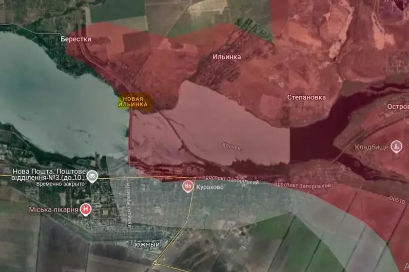 Cụm quân Trung tâm cũng phát triển dọc theo hữu ngạn hồ Kurakhovskoye, các phân đội xung kích vừa chiếm làng Novaya Ilyinka, nằm sát cây cầu đường sắt, bắc qua hồ Kurakhovskoye. Trên thực tế, Cụm quân Trung tâm đã chiếm ngôi làng này từ một tuần trước, và là đầu cầu để họ chiếm làng Berestki.