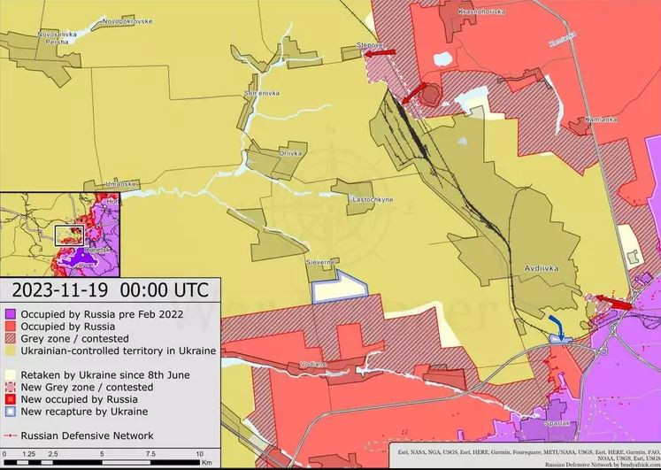 Hiện tại, khả năng phòng thủ của Avdeevka đang gặp nguy hiểm, nếu không nhận được thêm quân tiếp viện, thành phố có thể không tồn tại được cho đến năm 2024.