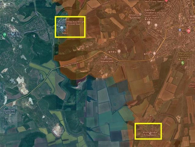 Sư đoàn dù 98, Lữ đoàn xung kích đường không 11, Lữ đoàn xung kích đường không 83 và một lữ đoàn của Sư đoàn bộ binh cơ giới 150, chiến đấu trên mặt trận Chasov Yar (theo hướng Klishchiivka-Ivanivske-Chasov Yar); 