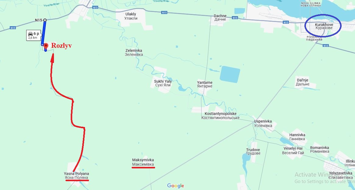 Quân đội Nga tiếp tục tấn công theo hướng Ugledar; đêm hôm trước, Maksimovka nằm dưới sự kiểm soát của Quân đội Nga, khi cờ Nga đã được kéo lên trên ngôi làng. Trong khi các đơn vị xung kích của Cụm quân Vostok của Nga sau khi chiếm Maksimovka tiếp tục tiến về làng Razliv, nhằm cắt đứt một trong những con đường chính tiếp tế cho Kurakhovo.