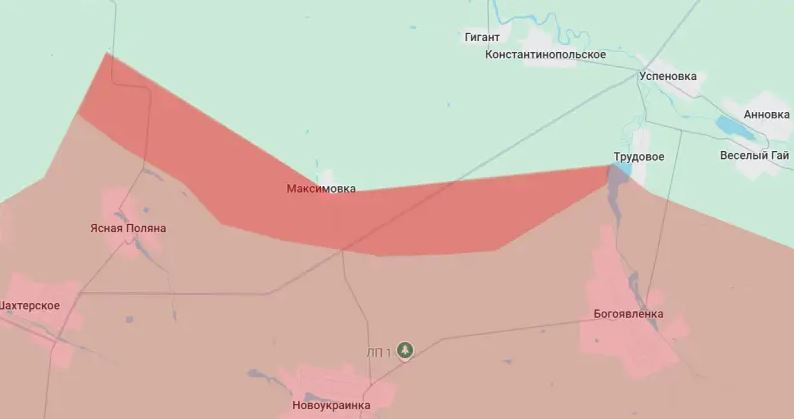 Như đã đề cập ở trên, sau khi chiếm làng Maksimovka, quân Nga ngay lập tức tiến đánh làng Trudovoy và nắm quyền kiểm soát một khu vực có diện tích hơn 20 km2. Như vậy chỉ trong vòng chưa đầy một tuần, quân Nga tại đây đã san bằng mặt trận từ làng Yasnaya Polyana đến làng Trudovoye.