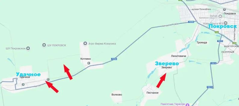 Trang tin Topwar của Nga ngày 15/1 đưa tin, các mũi tấn công của Cụm quân Trung tâm Nga, với sự hỗ trợ của pháo binh, đã tiến vào làng Zverevo, giành được chỗ đứng trong ranh giới khu dân cư. Zverevo là ngôi làng nằm ở phía bắc làng Peschanoye, và thuộc thành phố Pokrovsk. Từ làng Zverevo, có con đường vào khu Leontovichi, nơi kết nối trực tiếp với đường Vulytsya Zotova, chạy vào thành phố.