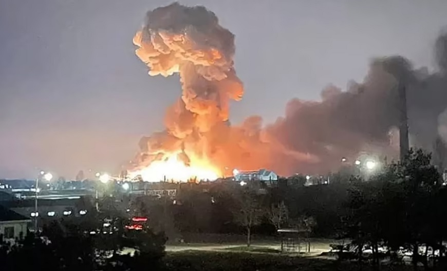 Tiếp đó vào ngày 26/3, Quân đội Nga đã sử dụng hệ thống tên lửa "Bastion" tấn công kho dầu cung cấp nhiên liệu cho Quân đội Ukraine ở khu vực Nikolayev, thuộc miền nam Ukraine. 