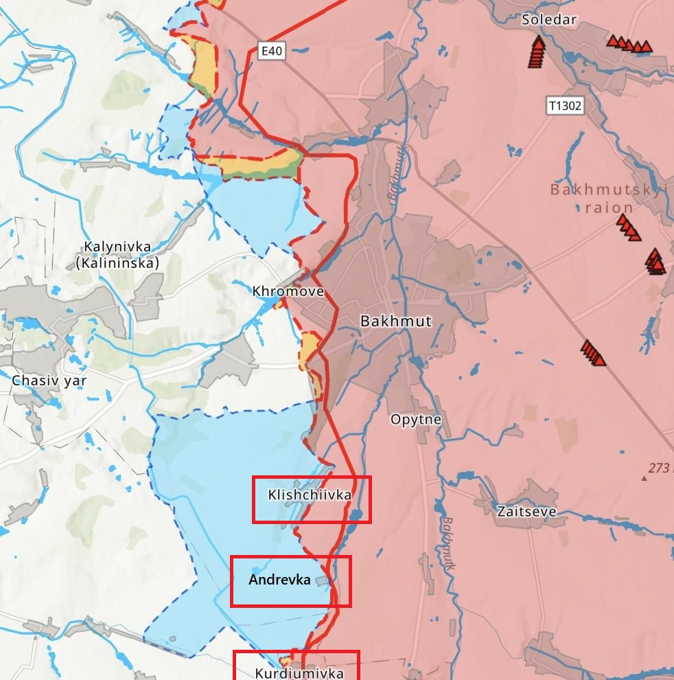 Tất cả đều biết rằng, quân đội Ukraine đã phải mất ba tháng để tái chiếm 3 ngôi làng này, nơi trước xung đột chỉ có vài trăm người sinh sống. Nhưng mục tiêu của quân đội Ukraine là tái chiếm Bakhmut, nhưng các ngôi làng này có thể đóng vai trò gì? 