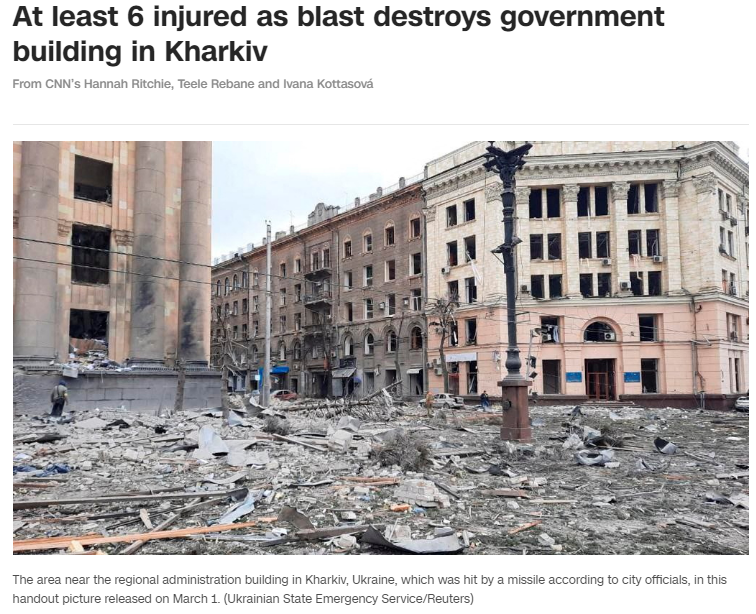 Trên hướng mặt trận Kharkiv, theo nhiều phương tiện truyền thông đưa tin, Kharkiv tiếp tục bị pháo kích và tấn công dữ dội. Không có thông tin rõ ràng về tình hình mới nhất và Quân đội Nga chưa thông tin về kết quả trên hướng tấn công này.