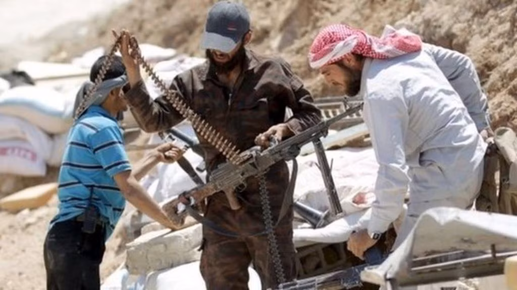 Theo đánh giá của đoạn video được trình chiếu, có khoảng một nghìn quân nổi dậy, cùng ô tô và nhiều loại vũ khí khác nhau, ở trong một khu vực tương đối hẹp. Nhóm phiến quân này đã thách thức Nga tiến hành các cuộc tấn công bằng tên lửa hành trình Kalibr và đạn đạo Iskander.