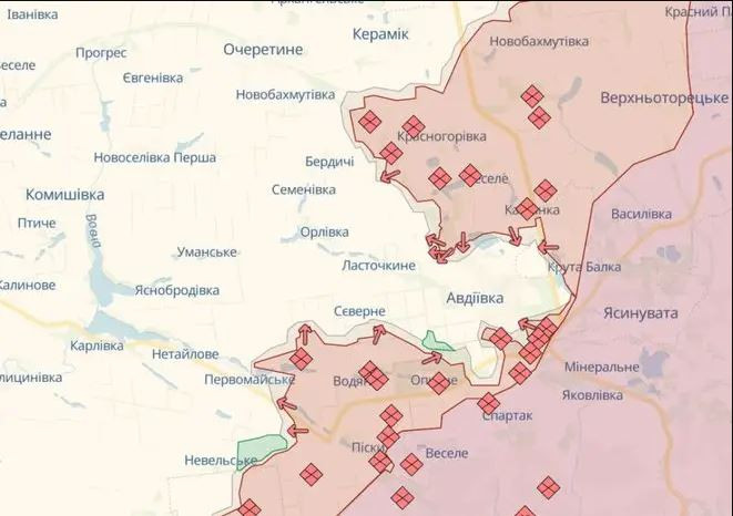 "Lực lượng dự bị mới của chúng tôi đã được chuyển đến, nhưng tình hình vẫn rất nguy kịch và bây giờ có thể là bước ngoặt trong trận chiến phòng thủ này; tính đến sáng nay, tình hình rất nguy cấp. Chiến dịch Avdiivka chủ yếu là trận chiến hậu cần. Nếu chúng ta nhìn vào bản đồ cuộc chiến sẽ thấy Avdiivka giống như một con dao cắm sâu vào lãnh thổ bị chiếm đóng.