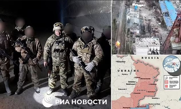 Những người lính Nga và lính đánh thuê Wagner hiện đang tiếp quản căn cứ và biến thành nơi trú ẩn an toàn của họ, trước các cuộc pháo kích và bắn tỉa của quân Ukraine còn sót lại. 