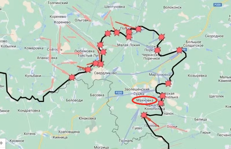 Trang Topwar cho biết, khi thời tiết tốt hơn, cuộc tiến công của quân Nga được đẩy mạnh. Các nhóm tấn công của Cụm quân phía Bắc đã tập trung lại ở Martynovka; hiện phần lớn ngôi làng nằm trong vùng xám. Việc tiêu diệt quân Ukraine gần cánh rừng trồng gần ngôi làng này cũng có tiến triển.