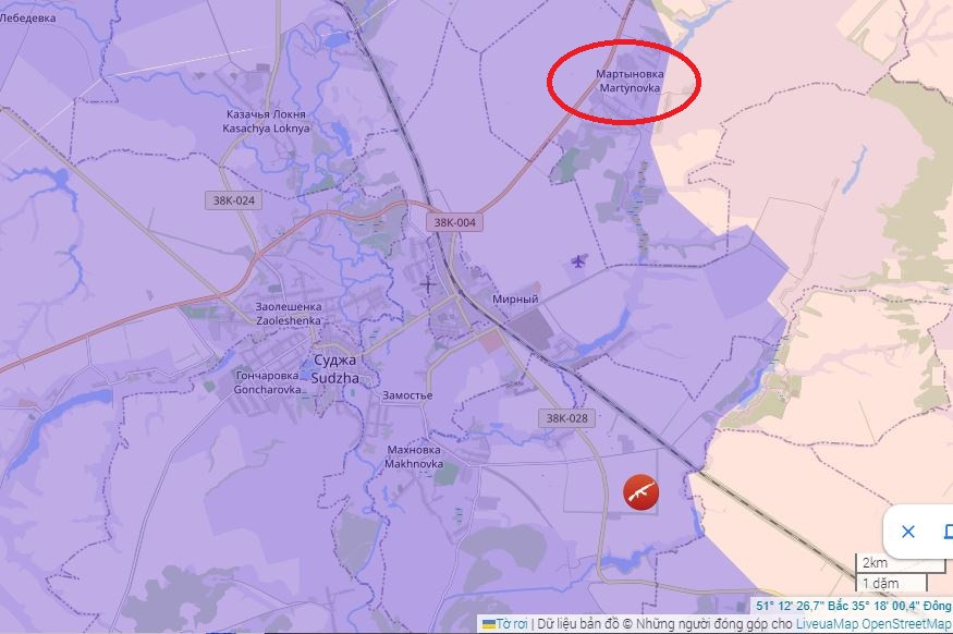 Hiện tại, làng Martynovka đã trở thành tâm điểm chú ý tại mặt trận Kursk, khi Quân đội Ukraine đang cố gắng hết sức cầm cự. Bởi vì đối với toàn bộ nhóm quân Ukraine tiến vào khu vực Kursk, Martynovka là vị trí phòng ngự then chốt, một khi bị mất, hậu quả sẽ là thảm hại.