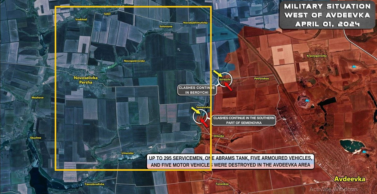 Việc xác định mở hướng tiến công chủ yếu là tài liệu “tuyệt mật”; tuy nhiên, chuyên gia ISW tin rằng, có thể Avdiivka sẽ là hướng tiến công chủ yếu, vì Bộ Tổng tham mưu Quân đội Nga hiện đang rất chú ý đến khu vực này.