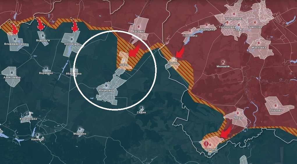 Thị trấn Yunakivka là hướng mục tiêu chính trong chiến dịch tấn công của RFAF, nhằm thiết lập một vùng đệm an ninh ở khu vực biên giới. Đối với RFAF, việc kiểm soát khu vực này sẽ xây dựng một tuyến phòng thủ vững chắc ở khu vực biên giới và củng cố hơn nữa vị trí chiến lược của mình.